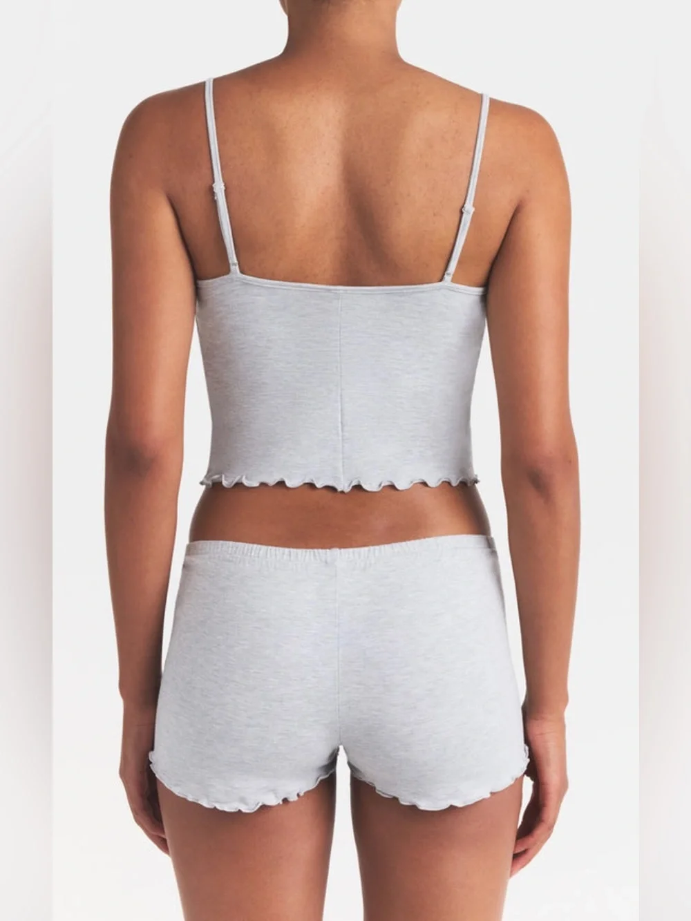 Skims Sleep Cami Set in light Heather grey